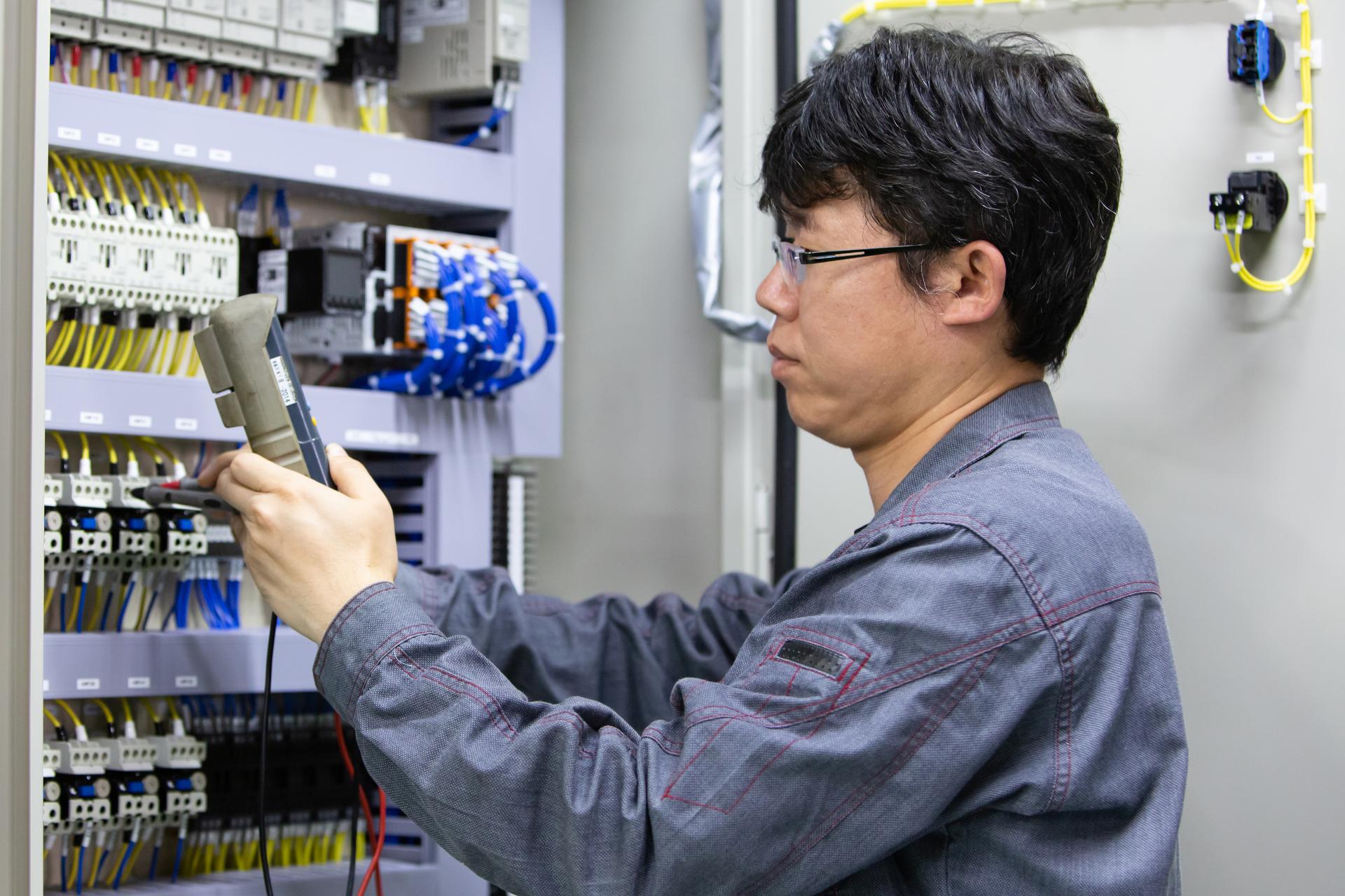 動作確認をしている画像
